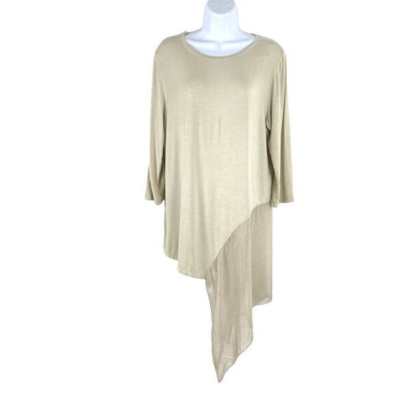 Soft Surroundings Asymmetrical Light Tunic Top NWT Women's‎ Large Petite - Picture 1 of 7